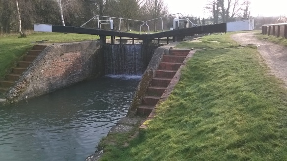 Lock on the Grand Union Canal, near Tring, Herts.